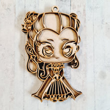 OL3243 - MDF - Vampire Woman - Creepy Halloween Optional Hanging Doodle Kit - Olifantjie - Wooden - MDF - Lasercut - Blank - Craft - Kit - Mixed Media - UK