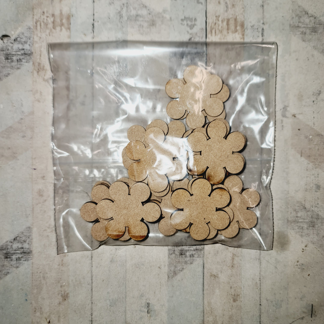 SALE - MDF Bag of Floral Bits AA78 - Olifantjie - Wooden - MDF - Lasercut - Blank - Craft - Kit - Mixed Media - UK