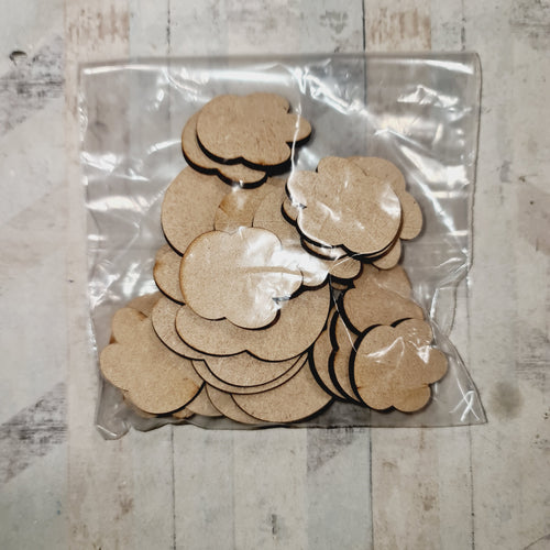 SALE - MDF Bag of Paws AA80 - Olifantjie - Wooden - MDF - Lasercut - Blank - Craft - Kit - Mixed Media - UK