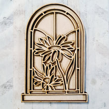 OL4283 - MDF Daisy Window Doodle Kit - Olifantjie - Wooden - MDF - Lasercut - Blank - Craft - Kit - Mixed Media - UK