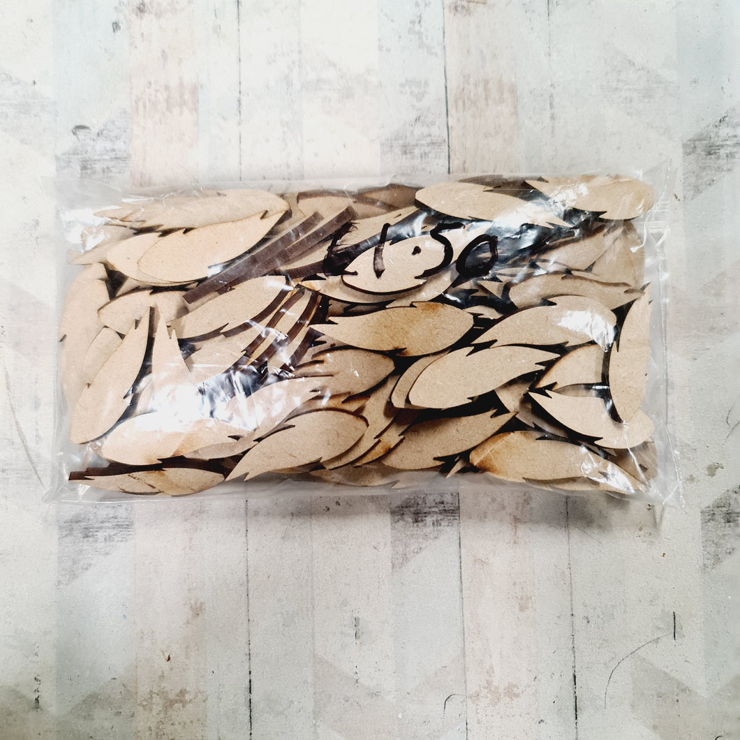 SALE - MDF Bag of Wings/Feathers CC85 - Olifantjie - Wooden - MDF - Lasercut - Blank - Craft - Kit - Mixed Media - UK