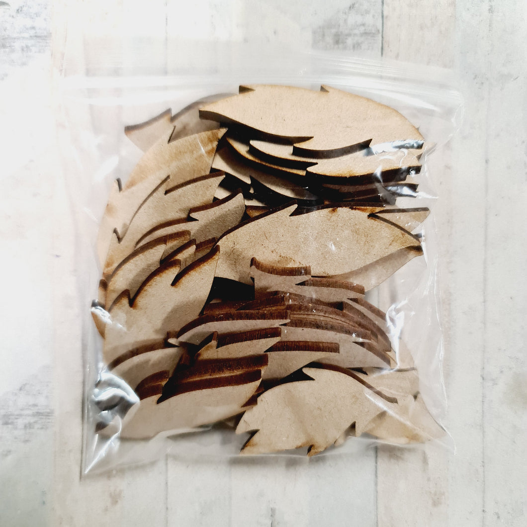 SALE - MDF Bag of Feathers CC53 - Olifantjie - Wooden - MDF - Lasercut - Blank - Craft - Kit - Mixed Media - UK