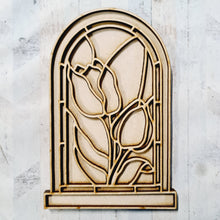 OL4284 - MDF Tulip Window Doodle Kit - Olifantjie - Wooden - MDF - Lasercut - Blank - Craft - Kit - Mixed Media - UK