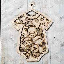 OL4631 - MDF Doodle layered personalised baby grow - Farm yard - Olifantjie - Wooden - MDF - Lasercut - Blank - Craft - Kit - Mixed Media - UK