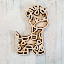 OL4511 - MDF Doodle Cute Animal Hanging - Giraffe - Olifantjie - Wooden - MDF - Lasercut - Blank - Craft - Kit - Mixed Media - UK