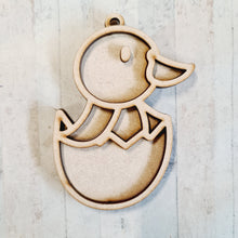 OL4688 - MDF Doodle Cute Easter Egg Hanging  - Duck 1 - Olifantjie - Wooden - MDF - Lasercut - Blank - Craft - Kit - Mixed Media - UK