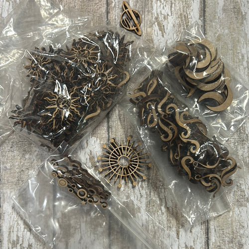 Sale - Celestial bits   AA60 - Olifantjie - Wooden - MDF - Lasercut - Blank - Craft - Kit - Mixed Media - UK