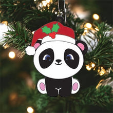 OL3761 - MDF  - Cute Santa Panda - Olifantjie - Wooden - MDF - Lasercut - Blank - Craft - Kit - Mixed Media - UK