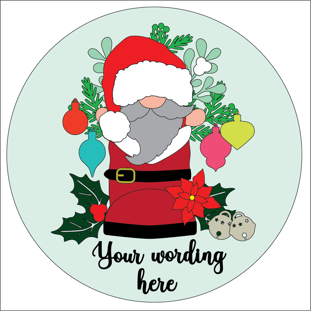 OL5288 - MDF Mix and Match Christmas Santa Boot Plaque - With Interchangable theme (Purchase seperate under listing) - Santa Father Christmas Gnome Gonk - Olifantjie - Wooden - MDF - Lasercut - Blank - Craft - Kit - Mixed Media - UK