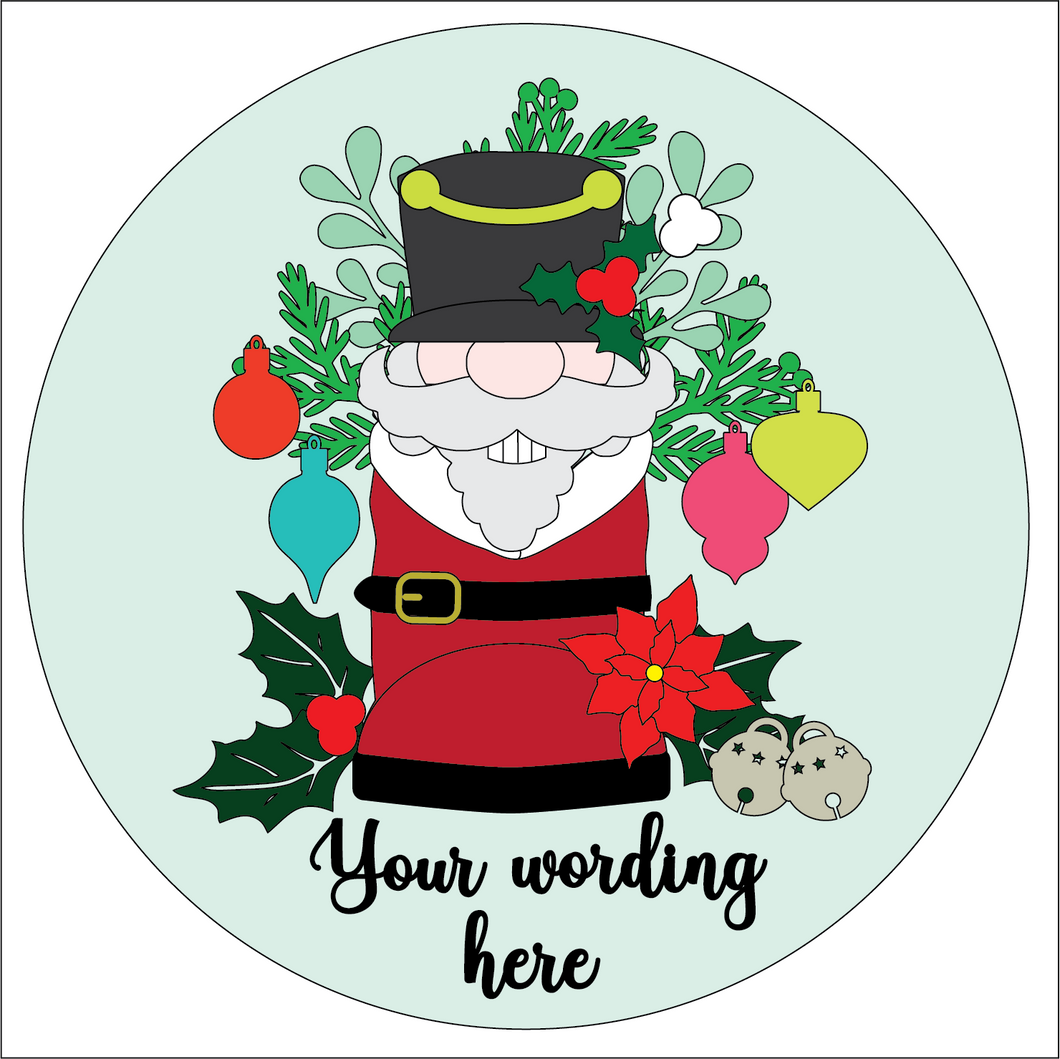 OL5290 - MDF Mix and Match Christmas Santa Boot Plaque - With Interchangable theme (Purchase seperate under listing) - Nutcracker - Olifantjie - Wooden - MDF - Lasercut - Blank - Craft - Kit - Mixed Media - UK