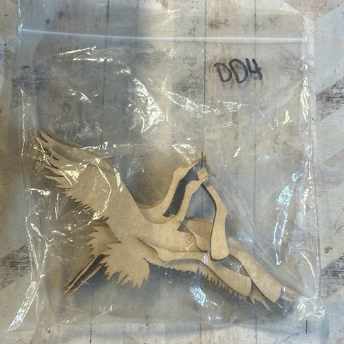 Sale - CC31 17cm crane parts - Olifantjie - Wooden - MDF - Lasercut - Blank - Craft - Kit - Mixed Media - UK