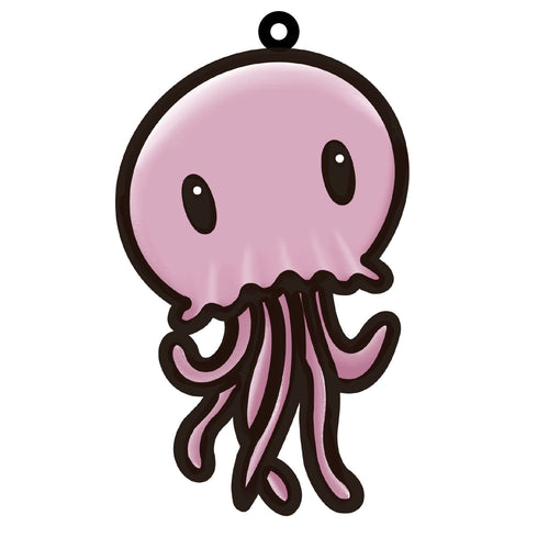 OL4564 - MDF Doodle Cute Animal Hanging Sealife  - Jellyfish - Olifantjie - Wooden - MDF - Lasercut - Blank - Craft - Kit - Mixed Media - UK