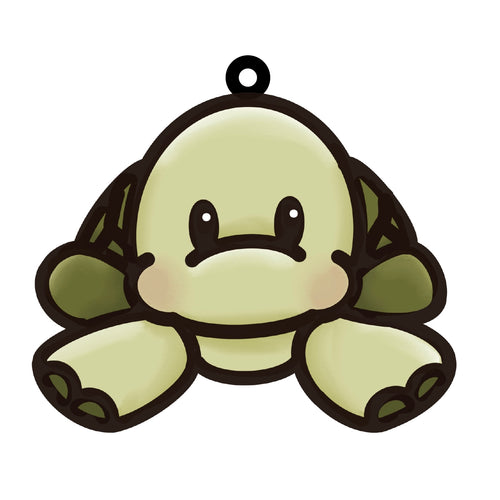 OL4583 - MDF Doodle Cute Animal Hanging Sealife  - Tortoise 1 - Olifantjie - Wooden - MDF - Lasercut - Blank - Craft - Kit - Mixed Media - UK