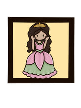 OL3974 - MDF Ladder Insert Tile - Doodle Princess 2 - Olifantjie - Wooden - MDF - Lasercut - Blank - Craft - Kit - Mixed Media - UK