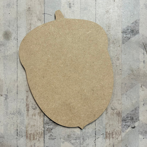 PL084 - MDF Blank Plaque - Optional Hanging - Acorn - Olifantjie - Wooden - MDF - Lasercut - Blank - Craft - Kit - Mixed Media - UK