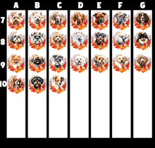 Sandra Menzies Only - Autumn Wreath Dog Baubles - Olifantjie - Wooden - MDF - Lasercut - Blank - Craft - Kit - Mixed Media - UK