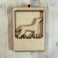 OL5004 - MDF Photo frame Silhouette Family - Dogs - 8 versions see pictures MDF only - Olifantjie - Wooden - MDF - Lasercut - Blank - Craft - Kit - Mixed Media - UK