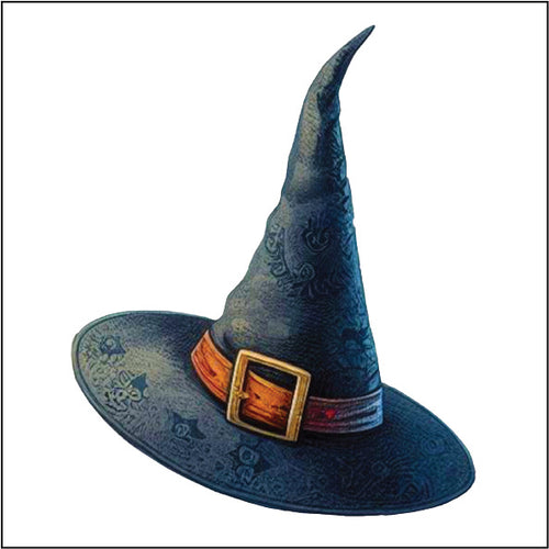 UV393 - UVDTF - Halloween Mystical Witchy Theme - Witch wizard hat - Olifantjie - Wooden - MDF - Lasercut - Blank - Craft - Kit - Mixed Media - UK