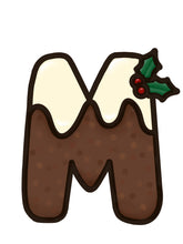 OL3991 - MDF Christmas Pudding Initial Hanging Bauble A-Z in drop down - Olifantjie - Wooden - MDF - Lasercut - Blank - Craft - Kit - Mixed Media - UK