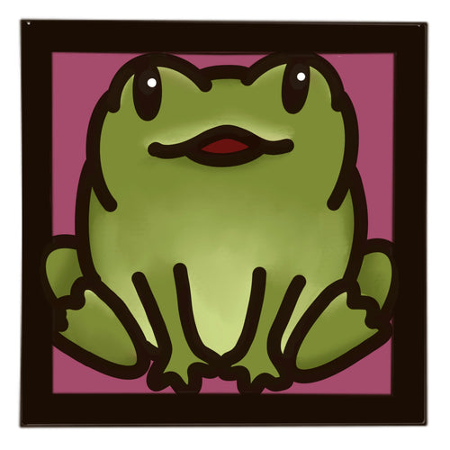 OL4581 - MDF Ladder Insert Tile - Doodle Cute Sealife - Frog / Toad 2 - Olifantjie - Wooden - MDF - Lasercut - Blank - Craft - Kit - Mixed Media - UK