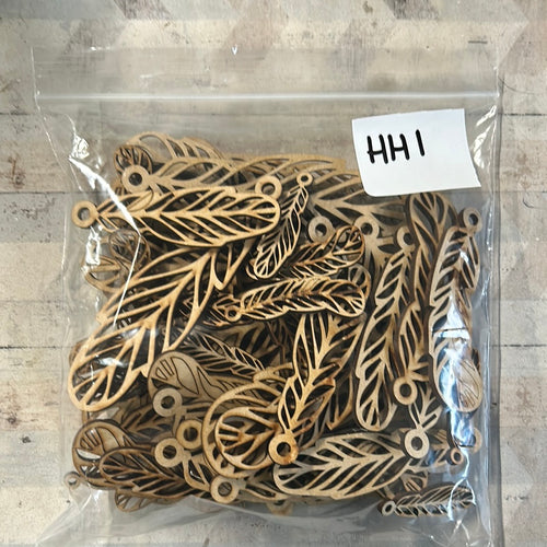 Sale CC138 feathers - Olifantjie - Wooden - MDF - Lasercut - Blank - Craft - Kit - Mixed Media - UK