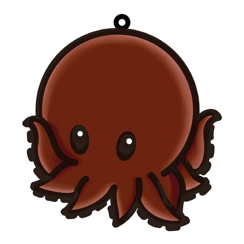 OL4563 - MDF Doodle Cute Animal Hanging Sealife  - Octopus - Olifantjie - Wooden - MDF - Lasercut - Blank - Craft - Kit - Mixed Media - UK