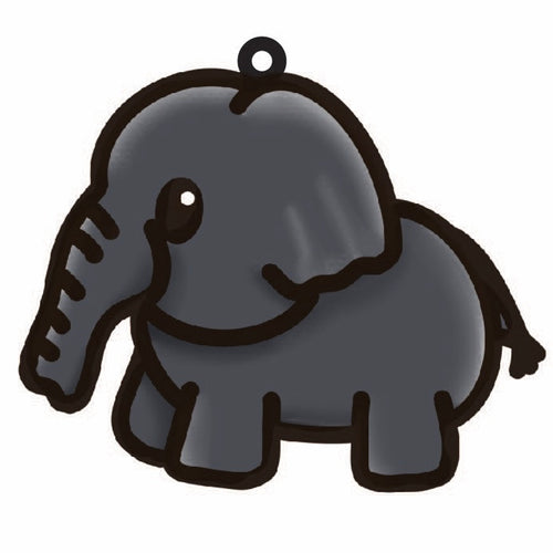 OL4509 - MDF Doodle Cute Animal Hanging - Hippo - Olifantjie - Wooden - MDF - Lasercut - Blank - Craft - Kit - Mixed Media - UK