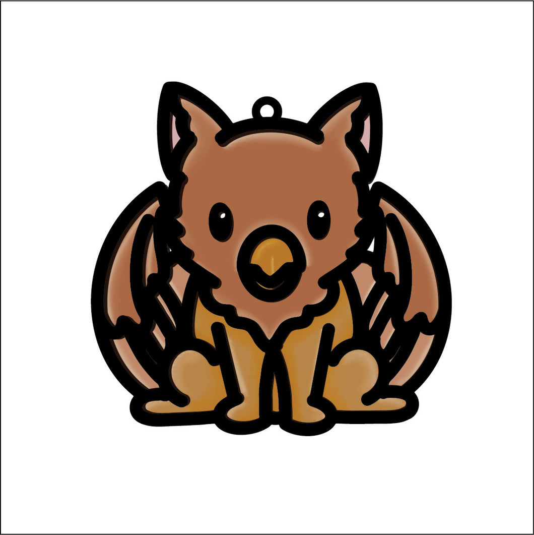 OL4673 - MDF Doodle Cute  Hanging  - Griffin 2 - Olifantjie - Wooden - MDF - Lasercut - Blank - Craft - Kit - Mixed Media - UK