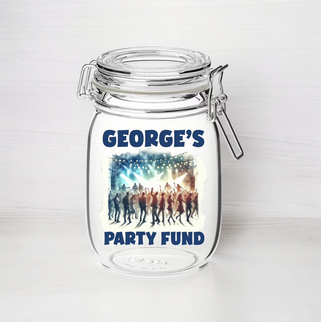 UV270 - Personalised Fund Jar UVDTF Decal - Party Fund - Olifantjie - Wooden - MDF - Lasercut - Blank - Craft - Kit - Mixed Media - UK