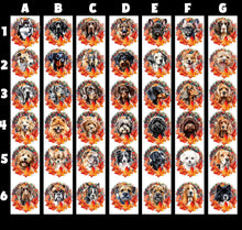 Sandra Menzies Only - Autumn Wreath Dog Baubles - Olifantjie - Wooden - MDF - Lasercut - Blank - Craft - Kit - Mixed Media - UK