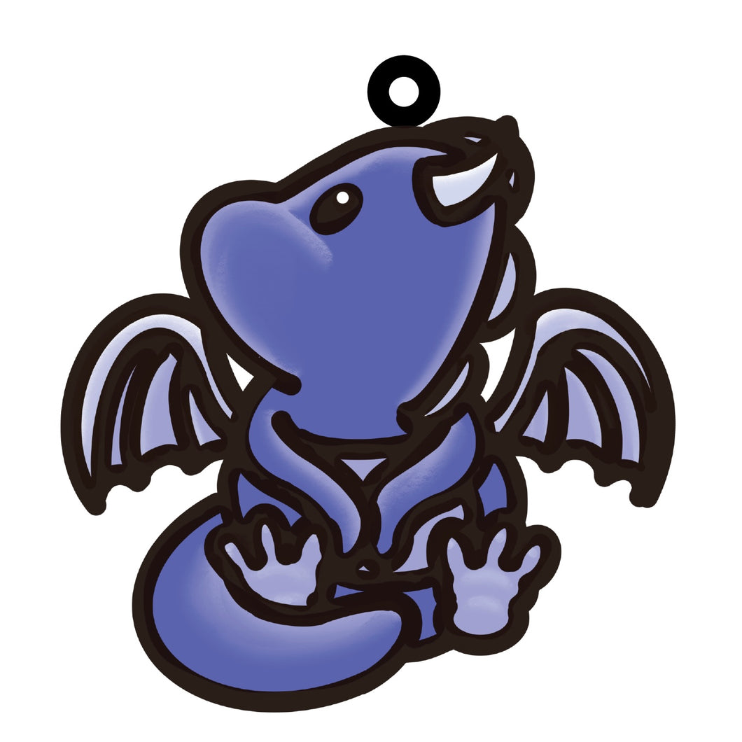 OL4596 - MDF Doodle Cute Animal Hanging - Dragon 6 - Olifantjie - Wooden - MDF - Lasercut - Blank - Craft - Kit - Mixed Media - UK