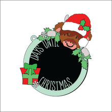 OL3743 - MDF Christmas Highland Cow Christmas Countdown - Olifantjie - Wooden - MDF - Lasercut - Blank - Craft - Kit - Mixed Media - UK