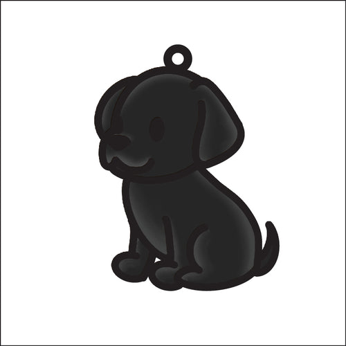 OL4990 - MDF Doodle Cute Dog Animal Hanging Pets  - Labrador - Olifantjie - Wooden - MDF - Lasercut - Blank - Craft - Kit - Mixed Media - UK