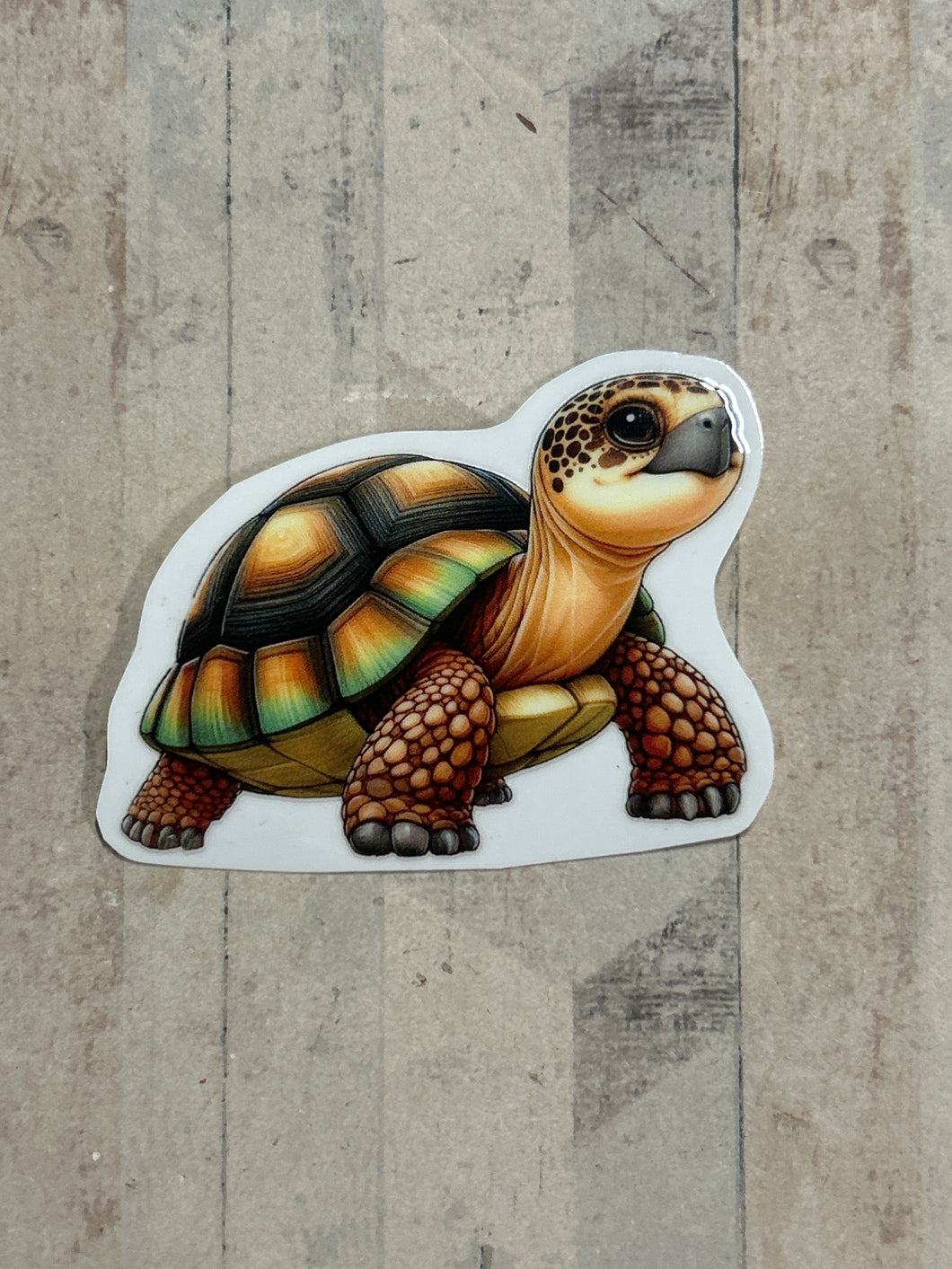 UV755 - UVDTF - Decal only - Tortoise - Olifantjie - Wooden - MDF - Lasercut - Blank - Craft - Kit - Mixed Media - UK