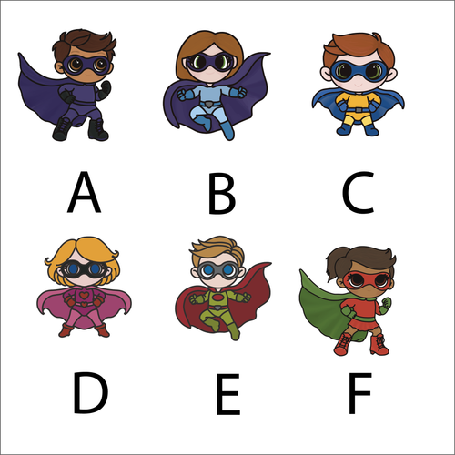 OL5912 - Wall Plaques upto 60cm (optional backing + hanging) - Super Heroes - select one - Olifantjie - Wooden - MDF - Lasercut - Blank - Craft - Kit - Mixed Media - UK