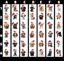 Sandra Menzies Only - Christmas Hat Dog Baubles - Olifantjie - Wooden - MDF - Lasercut - Blank - Craft - Kit - Mixed Media - UK