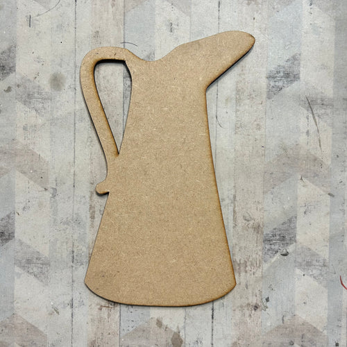 PL082 - MDF Blank Plaque - Optional Hanging - Tall Jug - Olifantjie - Wooden - MDF - Lasercut - Blank - Craft - Kit - Mixed Media - UK