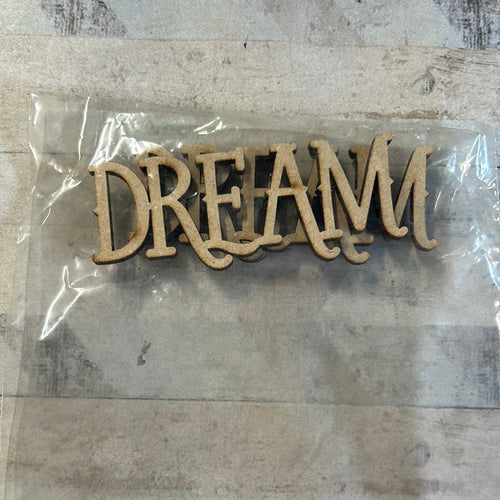 Sale CC26 dream 8cm x 3 - Olifantjie - Wooden - MDF - Lasercut - Blank - Craft - Kit - Mixed Media - UK