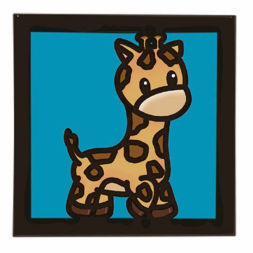 OL4523 - MDF Ladder Insert Tile - Doodle Cute Giraffe - Olifantjie - Wooden - MDF - Lasercut - Blank - Craft - Kit - Mixed Media - UK