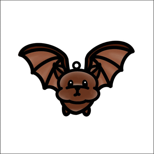 OL4667 - MDF Doodle Cute  Hanging  - Bat 1 - Olifantjie - Wooden - MDF - Lasercut - Blank - Craft - Kit - Mixed Media - UK