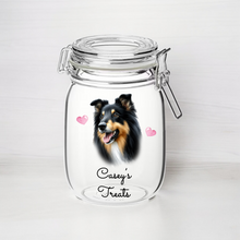 UV206 - Personalised Dog Treat UVDTF Decal with optional Heart colour - Border Collie - Olifantjie - Wooden - MDF - Lasercut - Blank - Craft - Kit - Mixed Media - UK