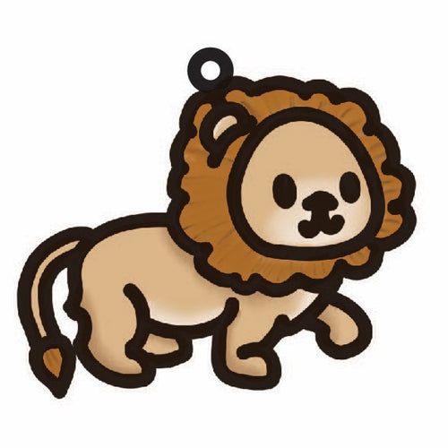 OL4498 - MDF Doodle Cute Animal Hanging - Lion 1 - Olifantjie - Wooden - MDF - Lasercut - Blank - Craft - Kit - Mixed Media - UK