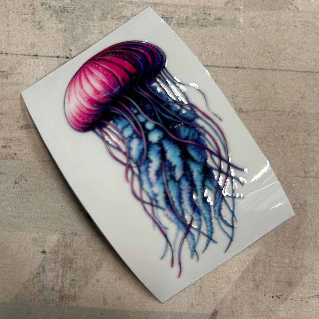 UV287 - UVDTF - Jellyfish - Olifantjie - Wooden - MDF - Lasercut - Blank - Craft - Kit - Mixed Media - UK