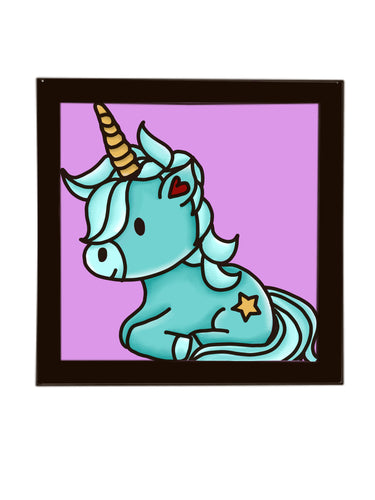 OL3982 - MDF Ladder Insert Tile - Doodle Unicorn 7 - Olifantjie - Wooden - MDF - Lasercut - Blank - Craft - Kit - Mixed Media - UK