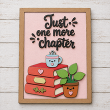OL6162 - MDF Layered Book / Reading Quote Book Stack Plaque