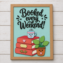 OL6162 - MDF Layered Book / Reading Quote Book Stack Plaque