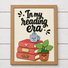 OL6162 - MDF Layered Book / Reading Quote Book Stack Plaque