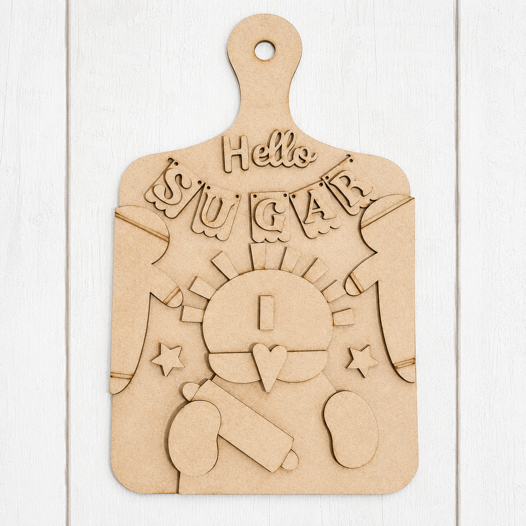 NO921 - MDF Hello Sugar Annie Chopping Board