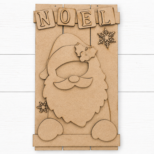 NO924 - MDF Noel Santa MDF Craft Kit - Olifantjie - Wooden - MDF - Lasercut - Blank - Craft - Kit - Mixed Media - UK
