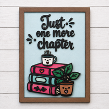 OL6159 - MDF Doodle Book / Reading Quote Book Stack Plaque